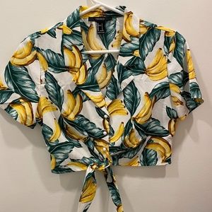 Brand new forever 21 tie blouse